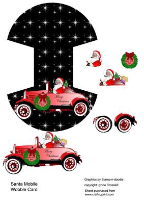 Santa Mobile Wobble Card