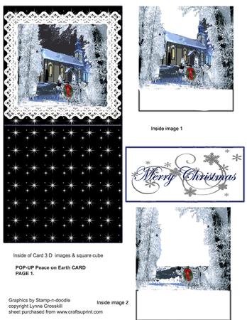 Peace on Earth 3D Pop-up Card Kit