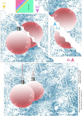 Christmas Frost Corner Side Stacker Card