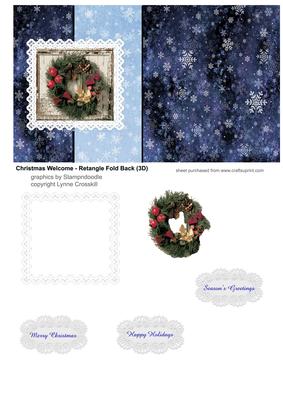 Christmas Welcome Fold Back