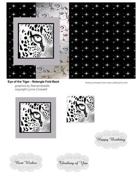 Eye of the Tiger Black & White Fold Back