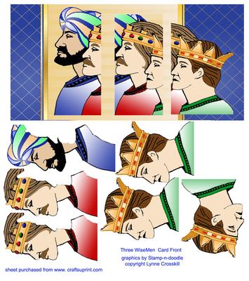We Three Kings Christmas Card Front