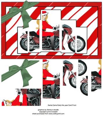 Santa Came Early Large Card Front