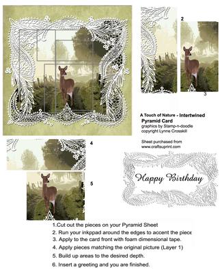 A Touch of Nature - Intertwined Pyramid Card