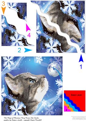 The Magic of Christmas Wavey Edge Side Stacker Card