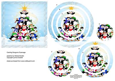 Caroling Penguins Pyramage