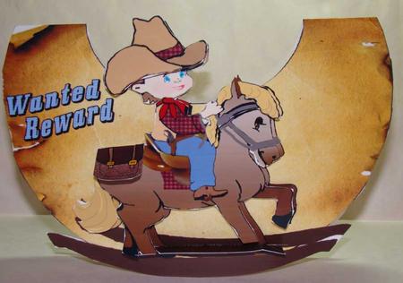 Little Buckaroo 3D Rocking Pop-up Card