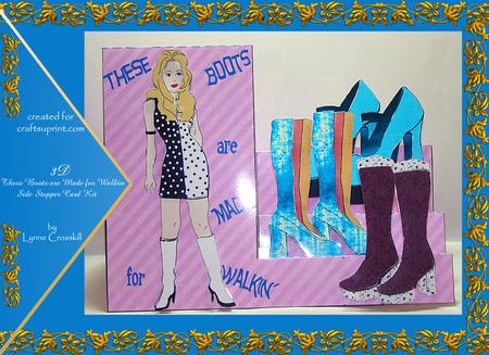 These Boots Are Made for Walkin - 3D Side Stepper Card Kit