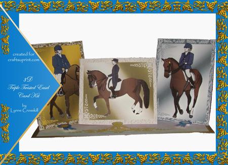 Dressage - Triple Twisted Easel Card Kit