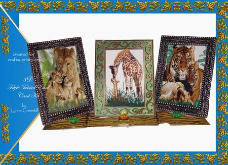 A Mother's Love - Wild Animal Triple Twisted Easel Card Kit