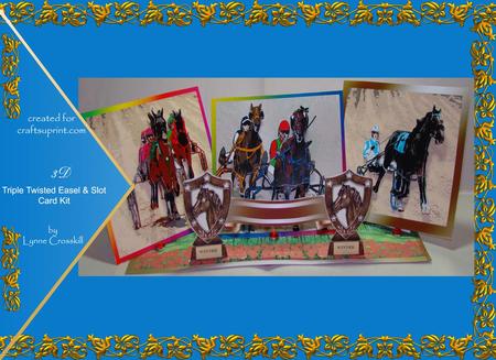 Neck & Neck at the Racetrack Triple Twisted Easel & Slot Kit