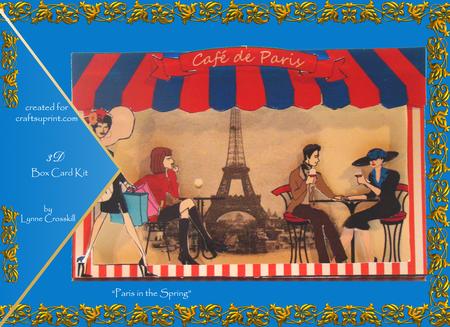Paris in the Spring 3D Box Card Kit