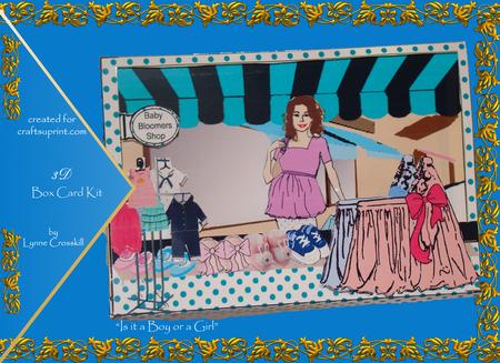 Is It a Boy or a Girl! 3D Inside Out Box Card Kit