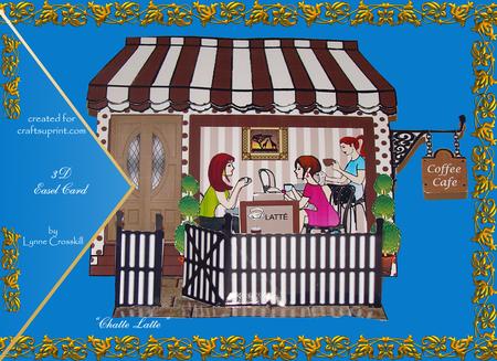 Chatte Lattte - 3D Cafe Easel Card Kit