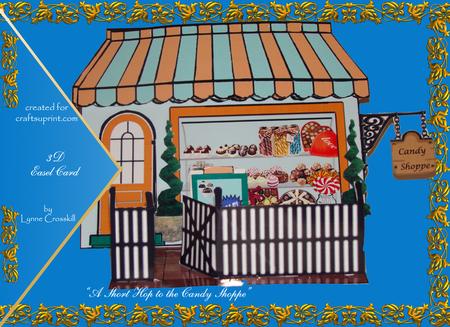 A Short Hop to the Candy Shop 3D Store Easel Card