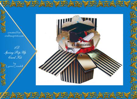 Graduation Spring Popup Card Kit