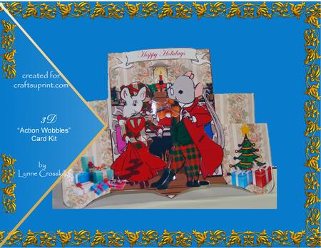 Christmas Waltz Action Wobbles Card Kit