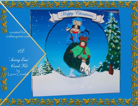 Bringing Home the Tree "swing Ems" Card Kit