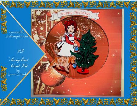 Decorating the Christmas Tree "swing Ems" Card Kit
