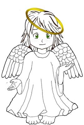 So Nobody's Perfect Angel Digital Stamp