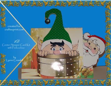 Is It Christmas Yet 3D Center Stepper Peekaboo Card Kit