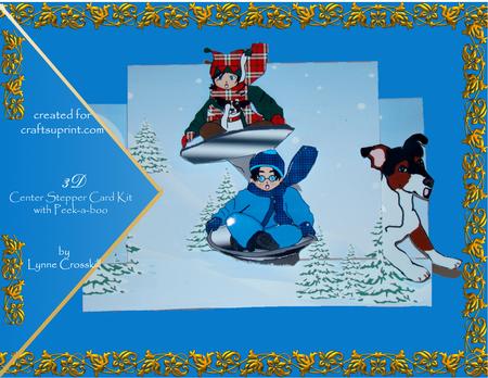 Over the Hills We Fly 3D Center Peekaboo Stepper Card Kit