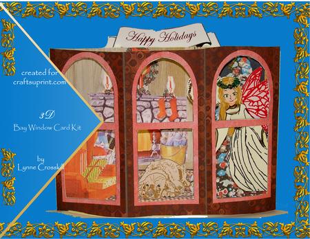 Christmas Eve Fairy 3D Bay Window Card Kit