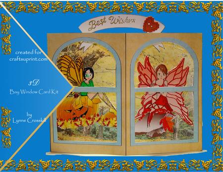 Harvest Fairies 3D Bay Window Card Kit