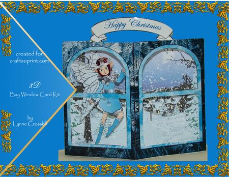 Winter Fairy 3D Bay Window Card Kit