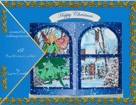 The Merry Christmas Fairy 3D Bay Window Card Kit