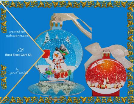 Happy Snowman 3D Christmas Ball Decoration Card Kit