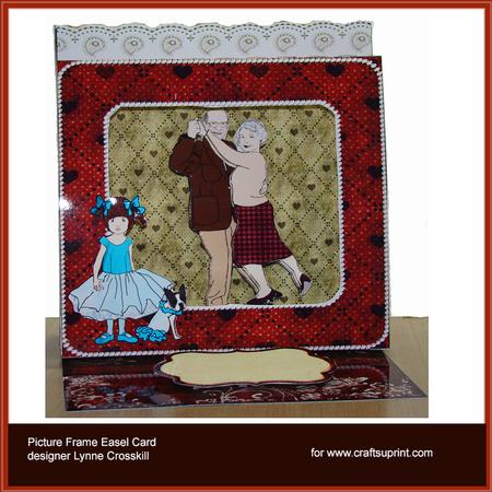 Still Dancing Picture Frame 3D Easel Card