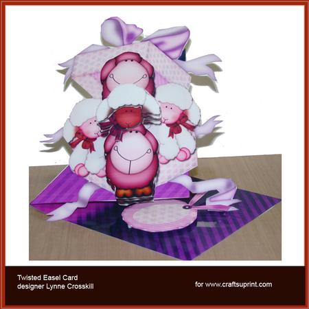 Woolly Sheep Twisted Easel Card