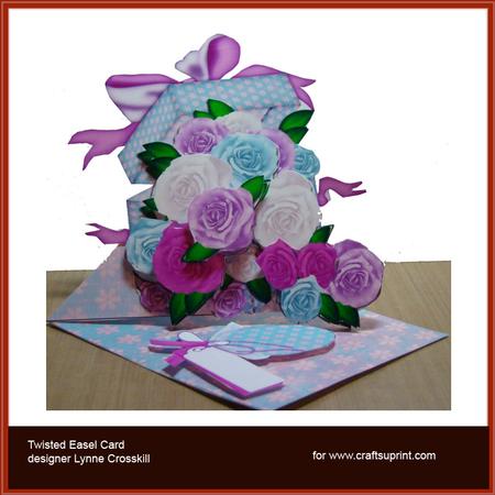 A Box of Roses Twisted Easel Card