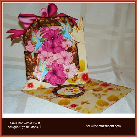 Hummingbirds Over the Edge Easel Card