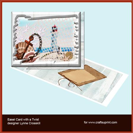 Nautical Dreams Over the Edge Easel Card