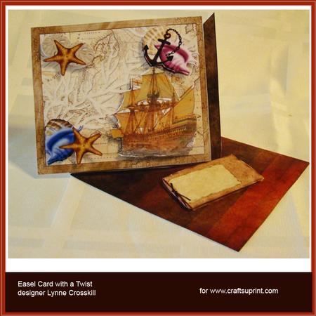 Sail the Seas Over the Edge Easel Card