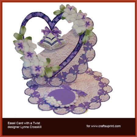 Wedding Bells Over the Edge Easel Card