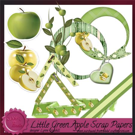 Little Green Apples Embellishment Set