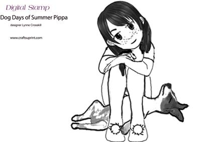 Dog Days of Summer Digital Stamp