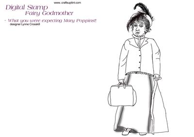 Fairy Godmother Digital Stamp