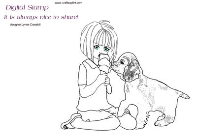 It's Good to Share Digital Stamp