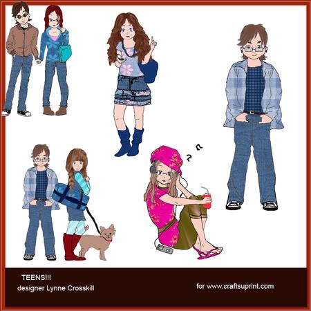 Those Teens Clip Art