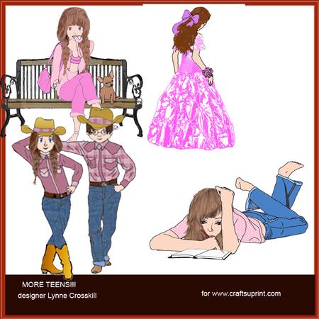 Teens & More Teens Clip Art