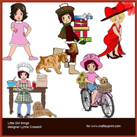 Little Girl Things Clip Art