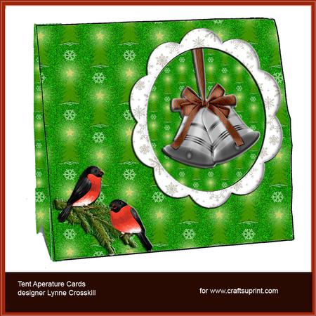 Silver Bells Tent Aperture Card