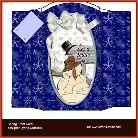 Let It Snow Spring Front Card