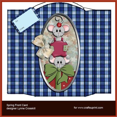 A Mouse's Christmas Spring Front Card