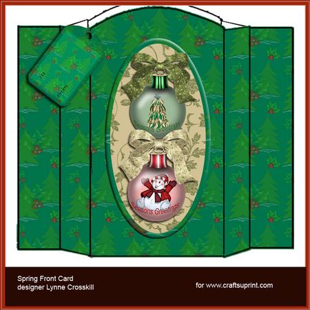 Christmas Ball Spring Front Card