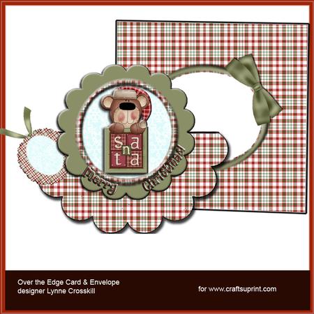 A Bear's Christmas Over the Edge Card & Envelope